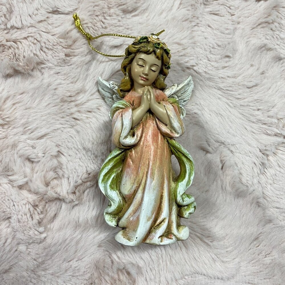 Napco Praying Angel Little Girl Ornament 4.5"